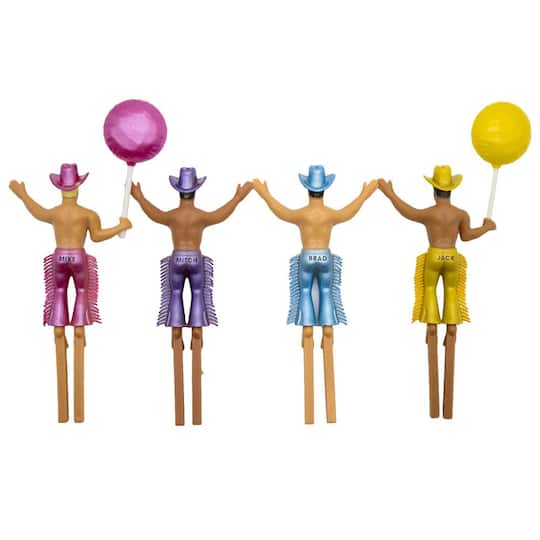 Hunky Cake Topper Buddies, 4ct.